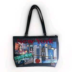 Vintage New York City Tote Bag Shoulder Purse Braciano NYC